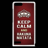 Coque Huawei Ascend G6 Keep Calm and Hakuna Matata Rouge