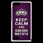 Coque Huawei Ascend G6 Keep Calm and Hakuna Matata Violet