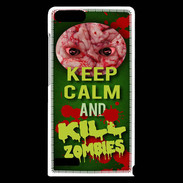 Coque Huawei Ascend G6 Keep Calm and Kill Zombies Vert