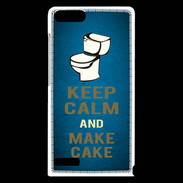 Coque Huawei Ascend G6 Keep Calm and Make cake Bleu