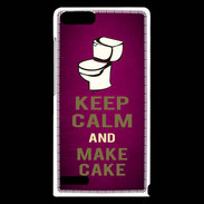 Coque Huawei Ascend G6 Keep Calm and Make cake Rose