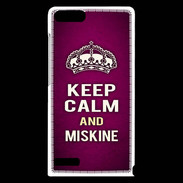 Coque Huawei Ascend G6 Keep Calm and Miskine Rose