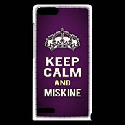 Coque Huawei Ascend G6 Keep Calm and Miskine Violet