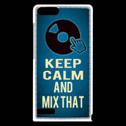Coque Huawei Ascend G6 Keep Calm and Mix that Bleu