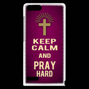 Coque Huawei Ascend G6 Keep Calm and Pray Christian Rose