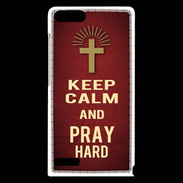 Coque Huawei Ascend G6 Keep Calm and Pray Christian Rouge