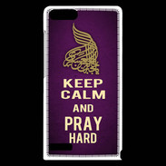 Coque Huawei Ascend G6 Keep Calm and Pray Muslim Violet