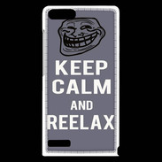 Coque Huawei Ascend G6 Keep Calm and Reelax Gris