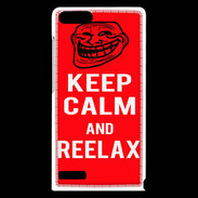 Coque Huawei Ascend G6 Keep Calm and Reelax Rouge
