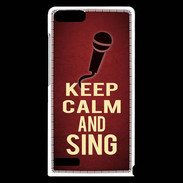 Coque Huawei Ascend G6 Keep Calm and Sing Rouge