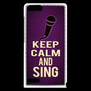 Coque Huawei Ascend G6 Keep Calm and Sing Violet