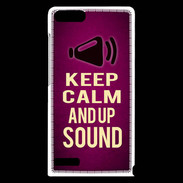 Coque Huawei Ascend G6 Keep Calm and Up Sound Rose