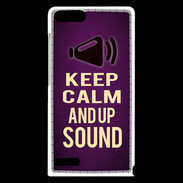 Coque Huawei Ascend G6 Keep Calm and Up Sound Violet