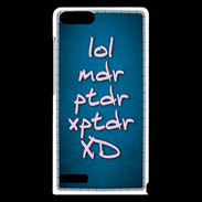 Coque Huawei Ascend G6 LOL MDR bleu ZG
