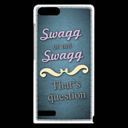 Coque Huawei Ascend G6 Swag or Not bleu ZG