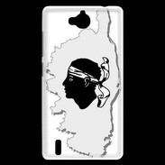 Coque Huawei Ascend G740 Carte de la Corse avec tête 5