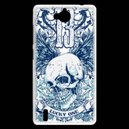 Coque Huawei Ascend G740 Tête de mort Lucky One 13
