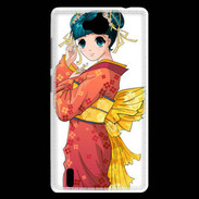 Coque Huawei Ascend G740 Manga féminin