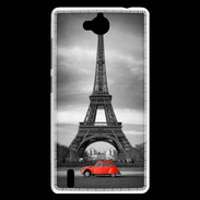 Coque Huawei Ascend G740 Vintage Tour Eiffel et 2 cv