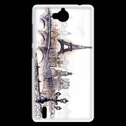 Coque Huawei Ascend G740 Vintage Paris en dessin