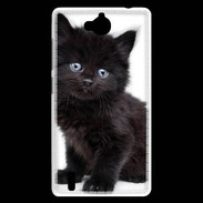 Coque Huawei Ascend G740 Petit chaton noir