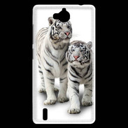 Coque Huawei Ascend G740 Tigre blanc