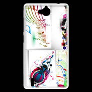Coque Huawei Ascend G740 Abstract musique