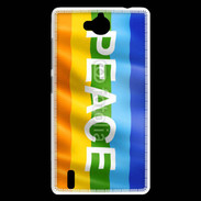 Coque Huawei Ascend G740 Rainbow peace 5