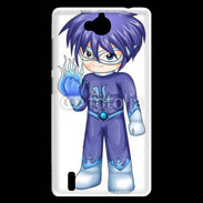 Coque Huawei Ascend G740 Chibi style illustration of a superhero