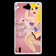 Coque Huawei Ascend G740 Dessin femme sexy style Betty Boop