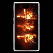 Coque Huawei Ascend G740 Danseuse feu