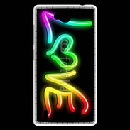Coque Huawei Ascend G740 Love en couleur