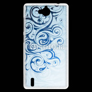 Coque Huawei Ascend G740 Fond tribal bleu