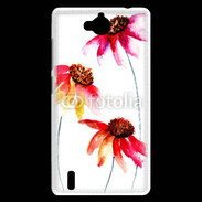 Coque Huawei Ascend G740 Belles fleurs en peinture