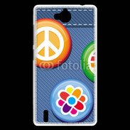 Coque Huawei Ascend G740 Hippies jean's