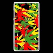 Coque Huawei Ascend G740 Fond de cannabis coloré