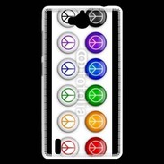 Coque Huawei Ascend G740 Love and peace 5