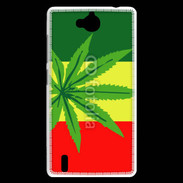 Coque Huawei Ascend G740 Drapeau reggae cannabis