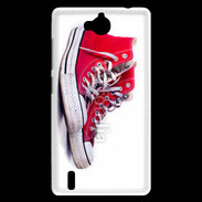Coque Huawei Ascend G740 Chaussure Converse rouge