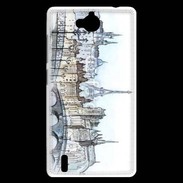 Coque Huawei Ascend G740 Vintage Paris en dessin 2