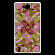 Coque Huawei Ascend G740 Ensemble floral Vert et rose