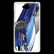 Coque Huawei Ascend G740 Mustang bleue