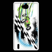 Coque Huawei Ascend G740 Course de voiture rétro