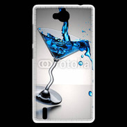 Coque Huawei Ascend G740 Cocktail bleu lagon 5