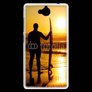 Coque Huawei Ascend G740 Surfer couché de soleil