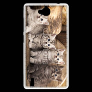 Coque Huawei Ascend G740 Chaton gris 2