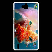 Coque Huawei Ascend G740 Méduse géante et poissons