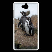 Coque Huawei Ascend G740 2 pingouins