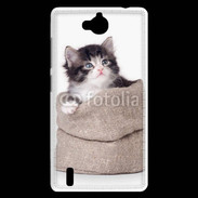 Coque Huawei Ascend G740 Chaton dans un sac