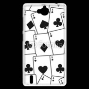 Coque Huawei Ascend G740 Cartes Pique et trèfle